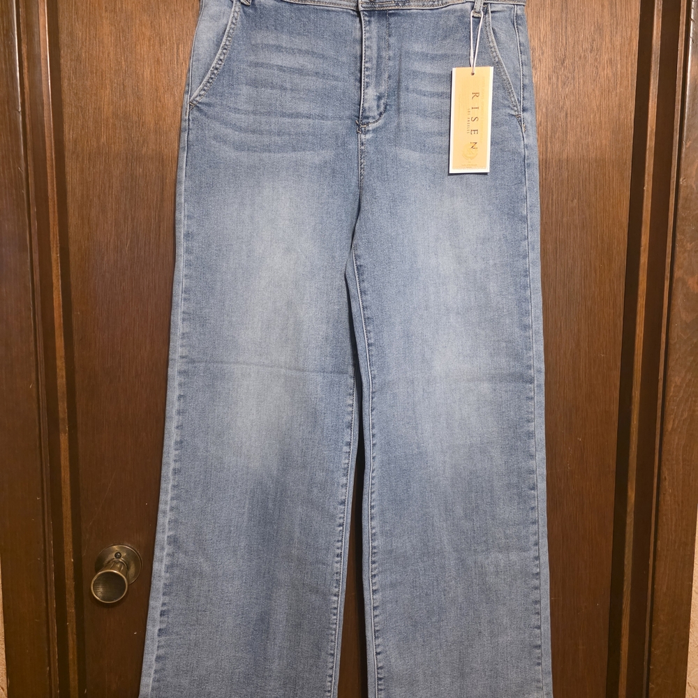Risen Women's Light Blue Flare Jeans